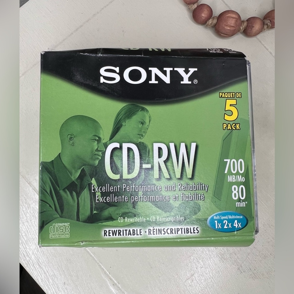 Brand New-SONY CD-RW80 4-Pack